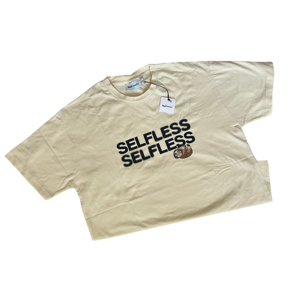 VeeFriends Selfless Beige NWT  TShirt Medium Oversized Boxy